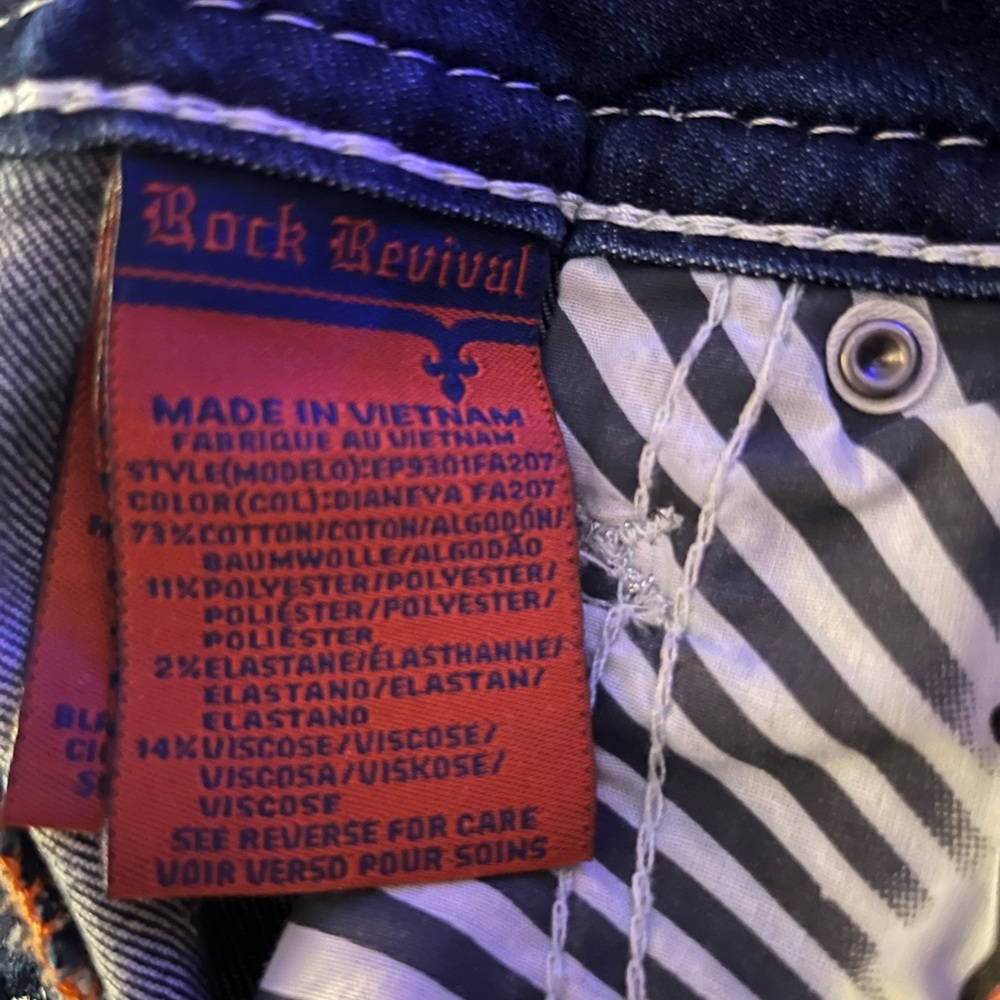 Rock Revival Dianeya Ankle Skinny Jeans, Women’s size 28 - Picture 14 of 14